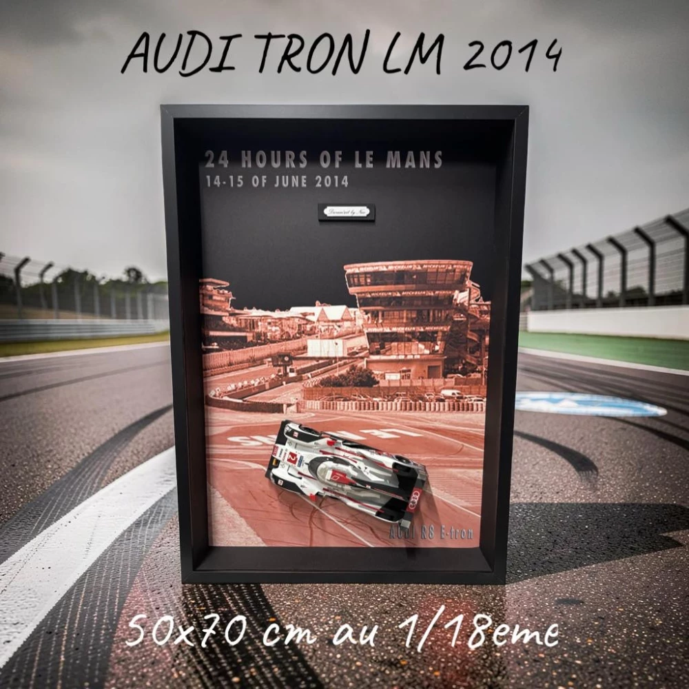 œuvre audi tron le mans 2014 de l'artiste DIORAM’ART