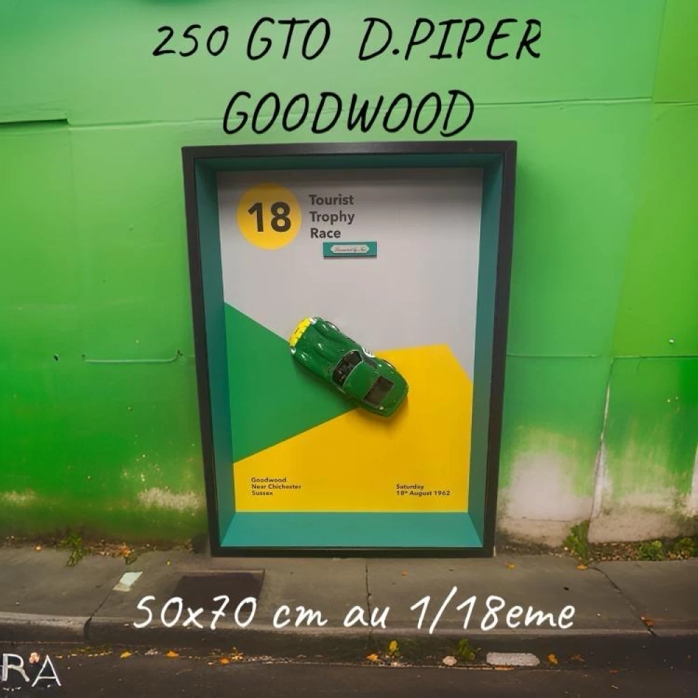 œuvre ferrari 250 gto goodwood david piper de l'artiste DIORAM’ART