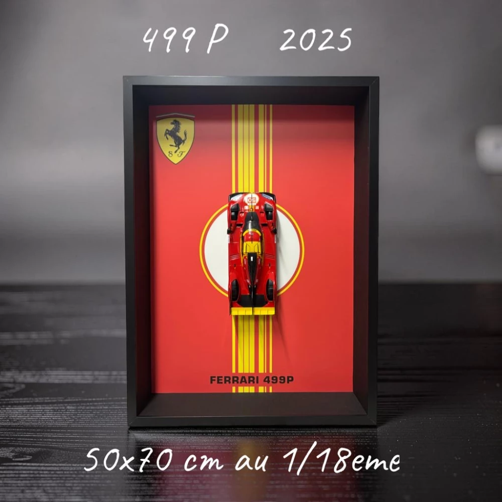 œuvre ferrari 499p le mans 2025 de l'artiste DIORAM’ART