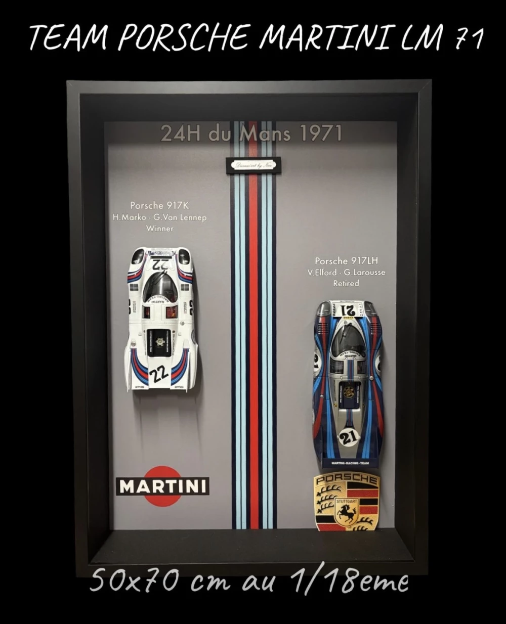 œuvre team porsche winner lm 1970 de l'artiste DIORAM’ART