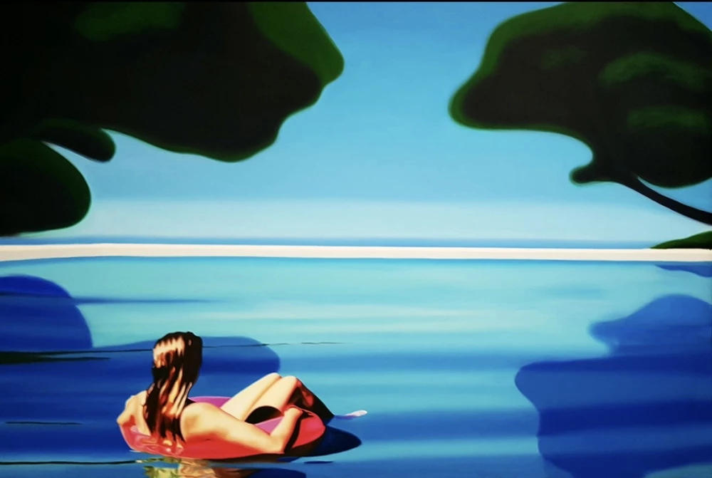 œuvre À l’ombre des pins parasols de l'artiste hugo pondz
