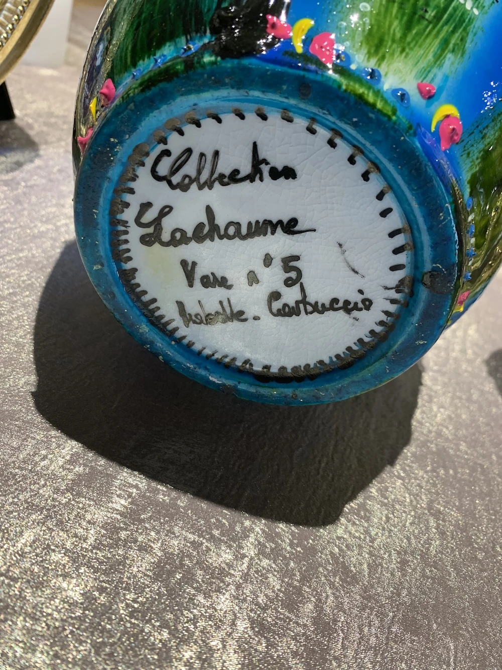 vase collection maison lachaume numéro 5 - ISABELLE CARBUCCIA