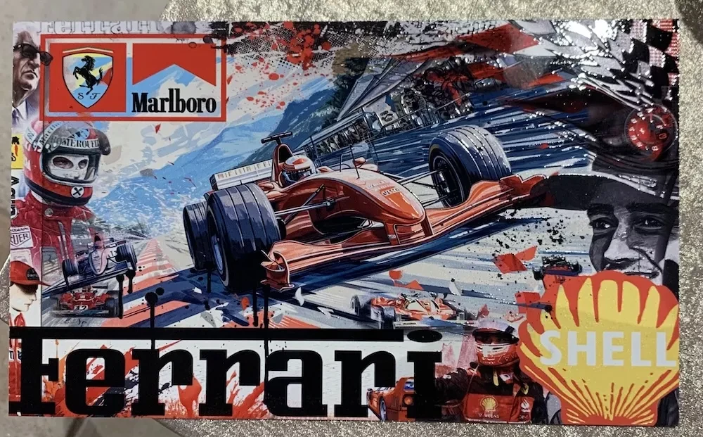 ferrari œuvre ferrari de l'artiste YANN DEHAIS