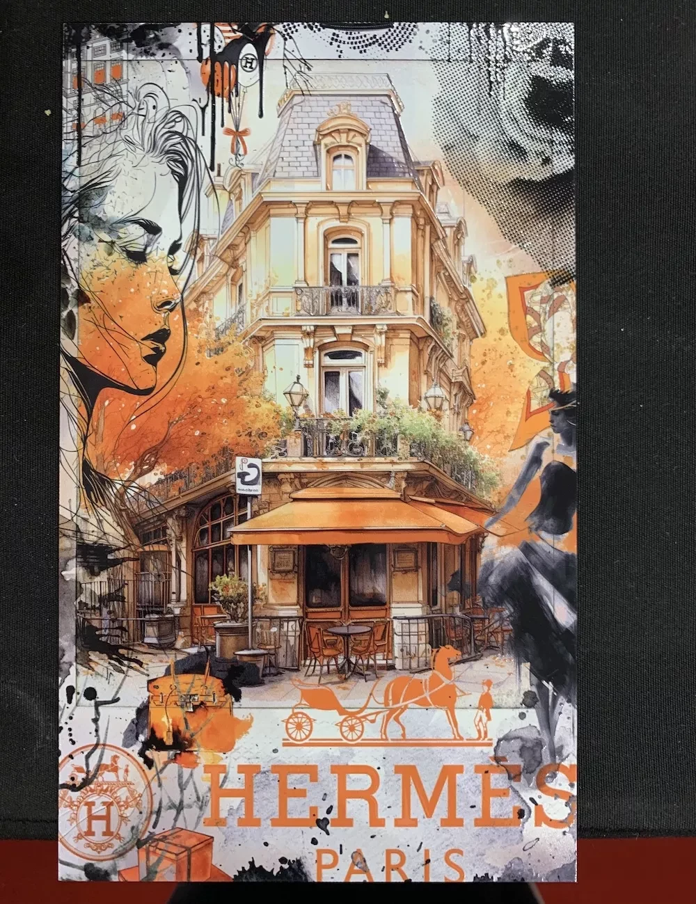 hermès vertical œuvre hermès vertical de l'artiste YANN DEHAIS