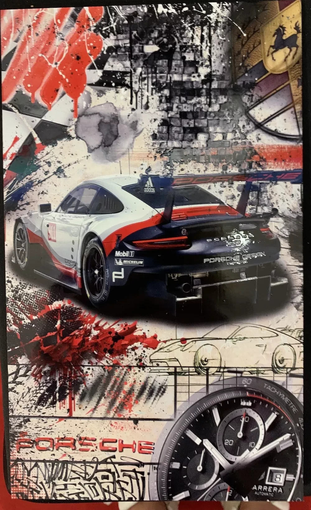 porsche rsr œuvre porsche rsr de l'artiste YANN DEHAIS